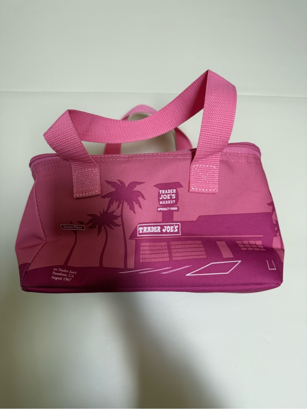 Trader Joe’s Pink Mini Insulated Tote Cooler Bag
